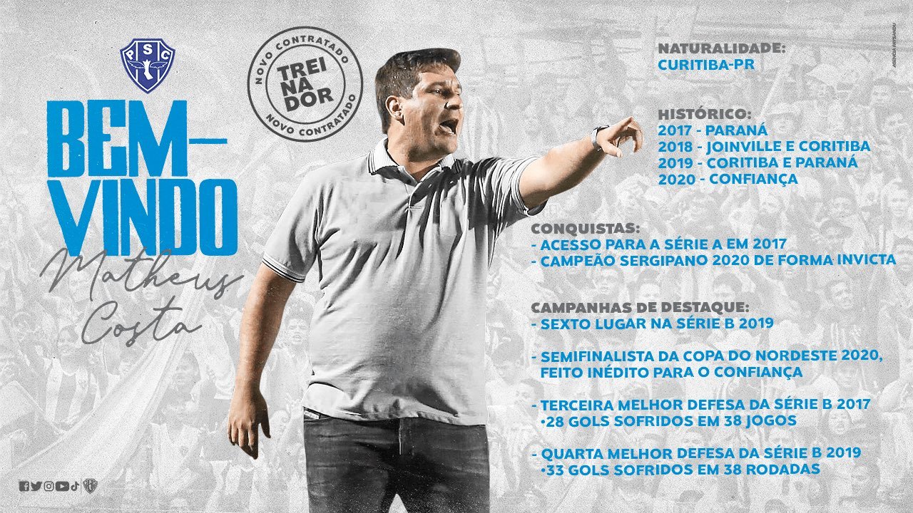 Paysandu anuncia a contratação de novo treinador