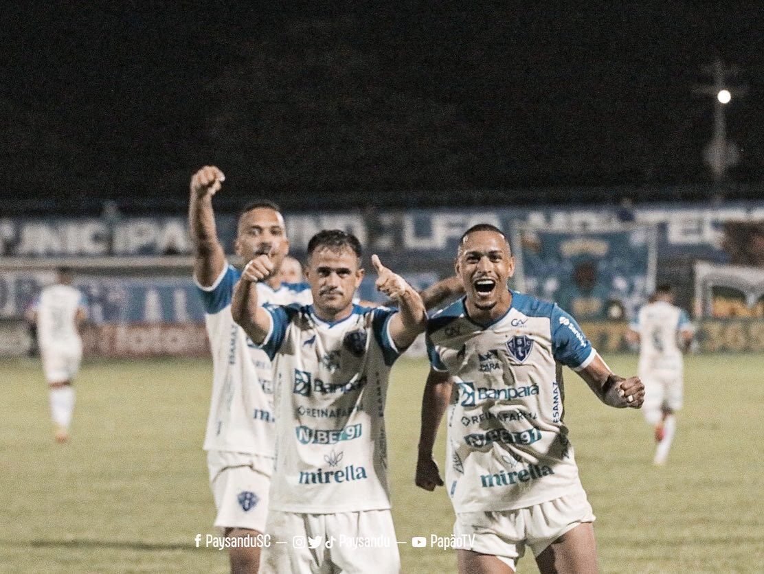 Paysandu vence o Altos-PI, fora de casa, por 3 a 0.